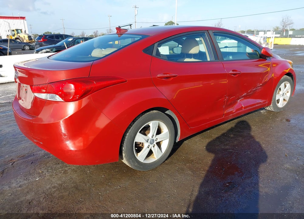 2013 HYUNDAI ELANTRA GLS VIN: KMHDH4AE8DU800924