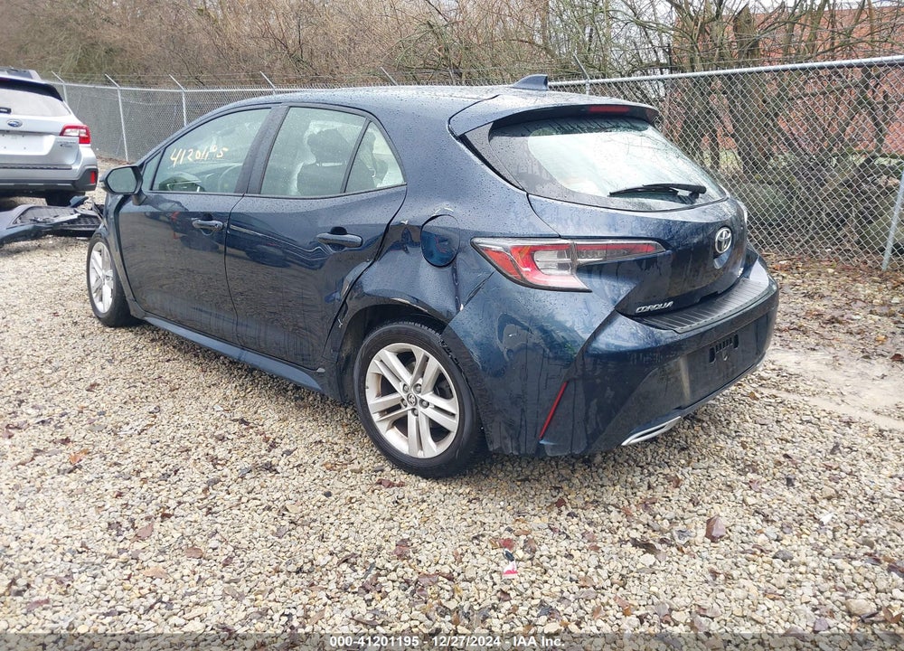 2019 TOYOTA COROLLA SE VIN: JTNK4RBE6K3060226