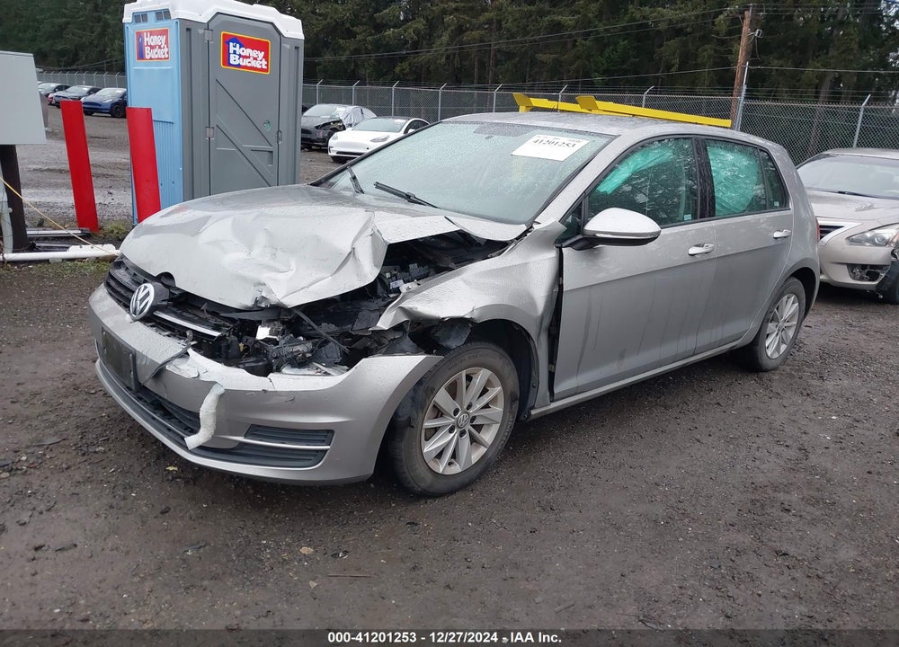 2015 VOLKSWAGEN GOLF TSI S 4-DOOR VIN: 3VW217AU4FM047731