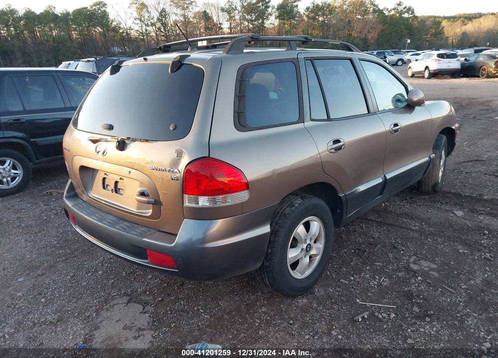 2006 HYUNDAI SANTA FE VIN: KM8SC13D76U046636