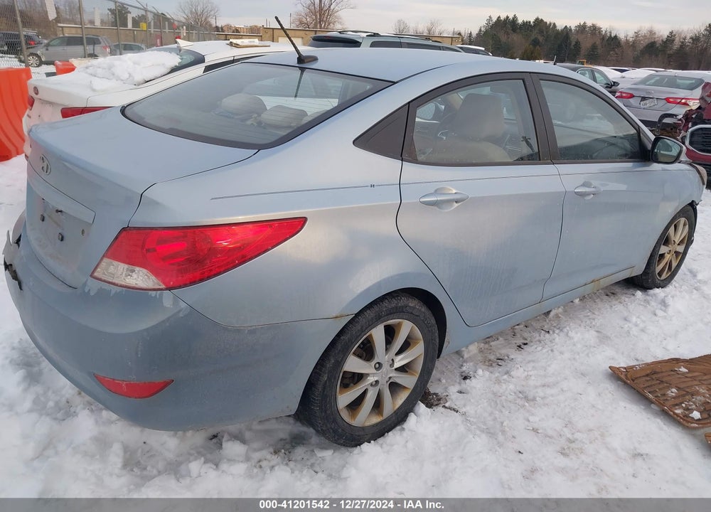 2012 HYUNDAI ACCENT VIN: KMHCU4AE0CU136236
