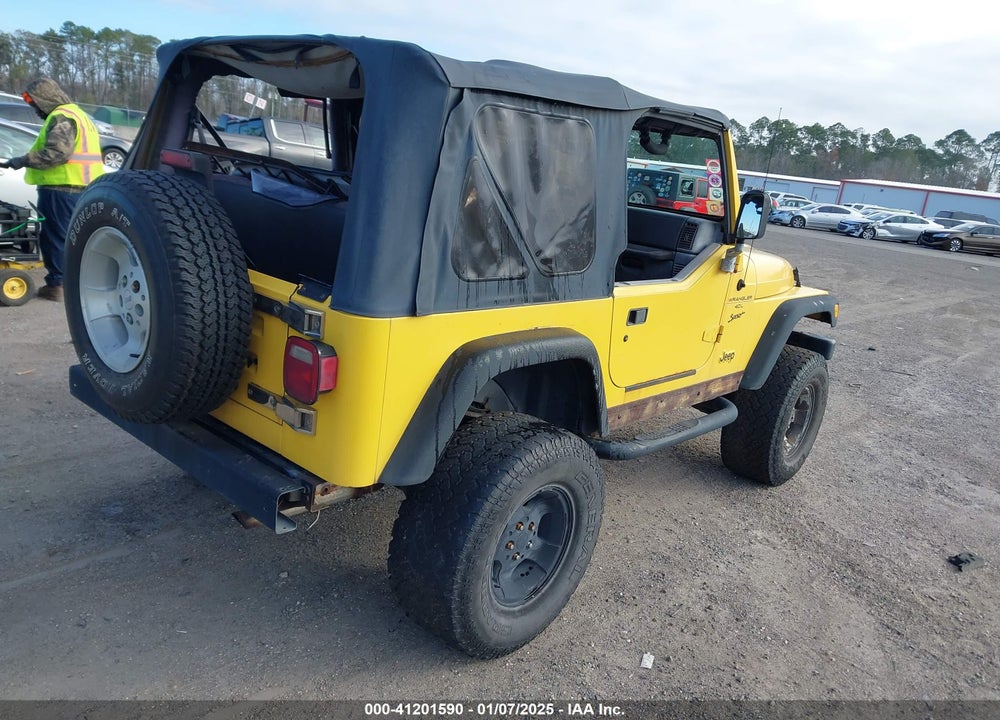 2000 JEEP WRANGLER SPORT VIN: 1J4FA49SXYP777592