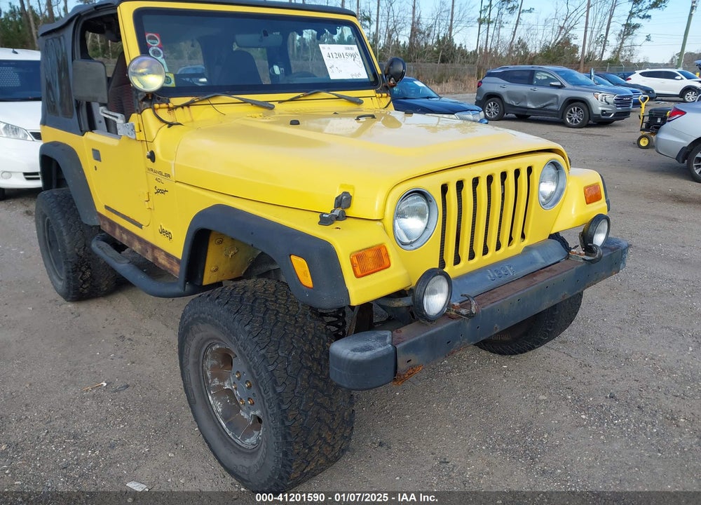 2000 JEEP WRANGLER SPORT VIN: 1J4FA49SXYP777592