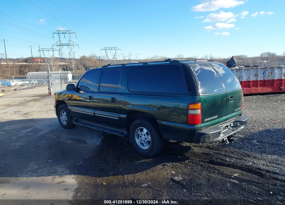 2001 CHEVROLET SUBURBAN 1500 LT VIN: 3GNFK16T01G212588