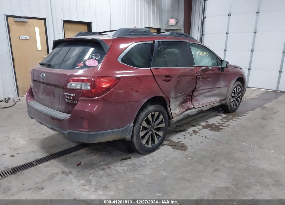 2015 SUBARU OUTBACK 3.6R LIMITED VIN: 4S4BSELCXF3209951