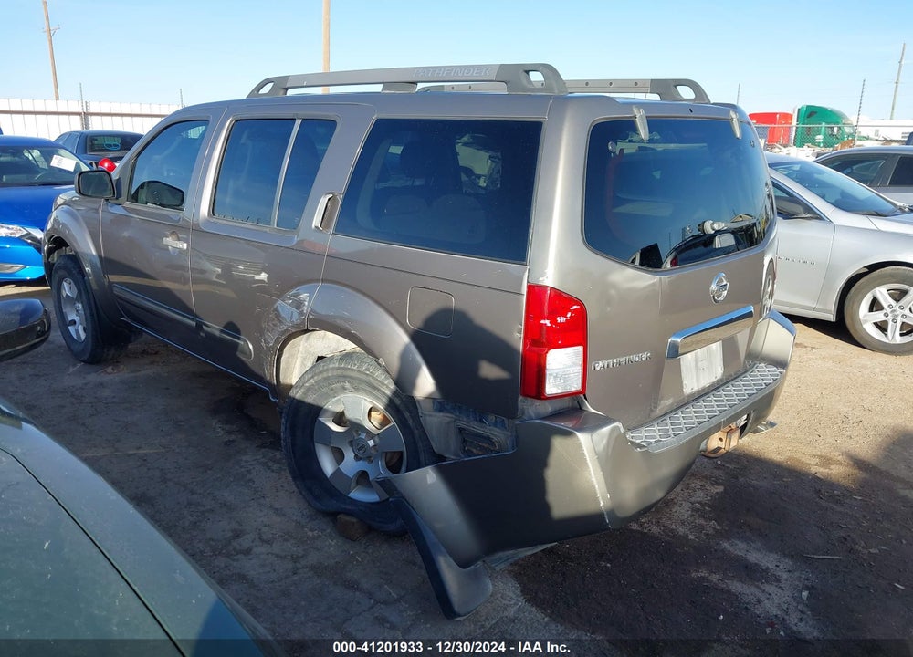 2006 NISSAN PATHFINDER S VIN: 5N1AR18U36C684150