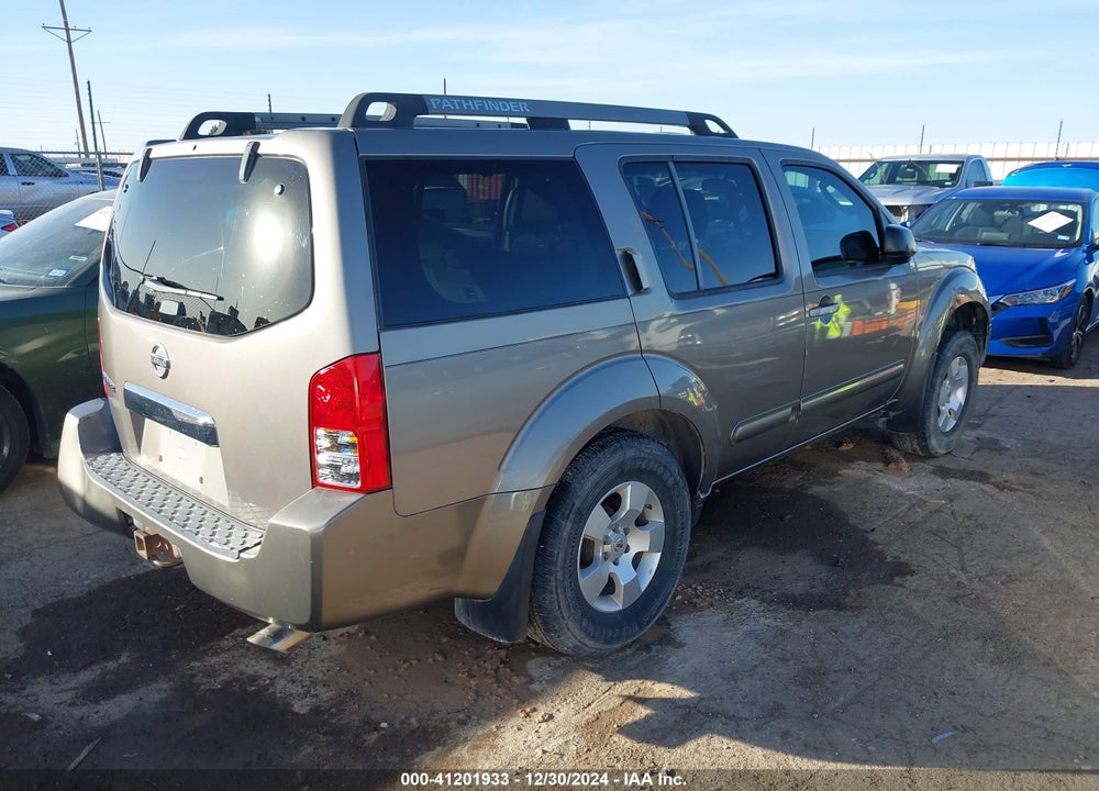 2006 NISSAN PATHFINDER S VIN: 5N1AR18U36C684150