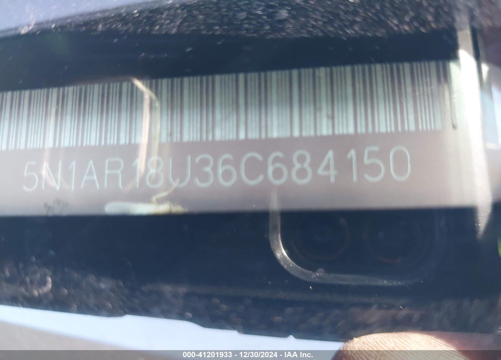 2006 NISSAN PATHFINDER S VIN: 5N1AR18U36C684150