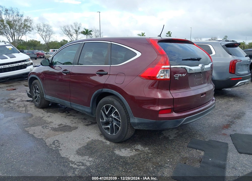 2016 HONDA CR-V VIN: 5J6RM3H43GL027183