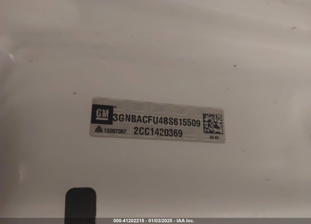 2011 CHEVROLET HHR LT VIN: 3GNBACFU4BS615509