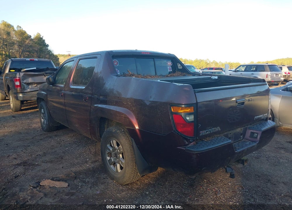 2007 HONDA RIDGELINE RTX VIN: 2HJYK16397H539609