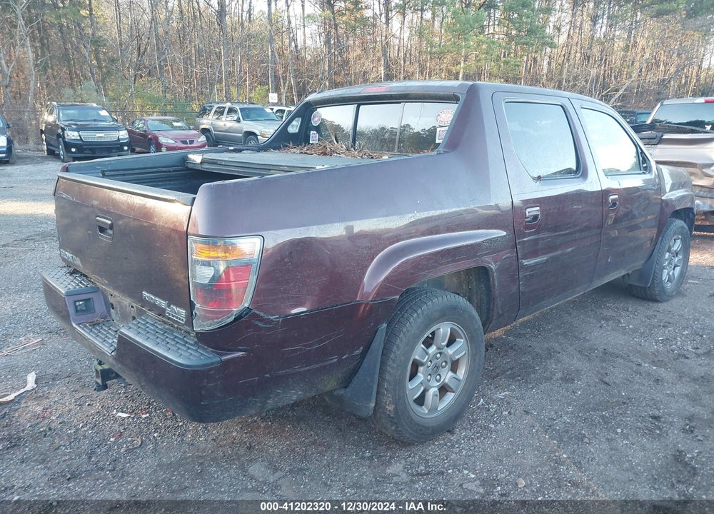 2007 HONDA RIDGELINE RTX VIN: 2HJYK16397H539609
