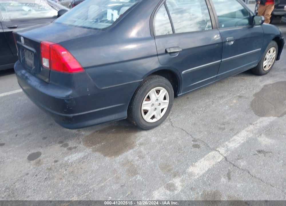 2005 HONDA CIVIC VP VIN: 1HGES16395L004160