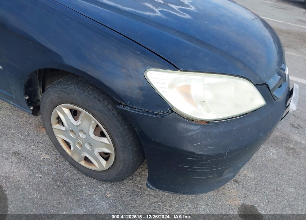 2005 HONDA CIVIC VP VIN: 1HGES16395L004160