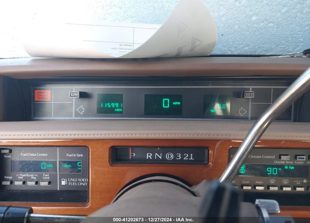 1989 CADILLAC FLEETWOOD VIN: 1G6CB1155K4346793