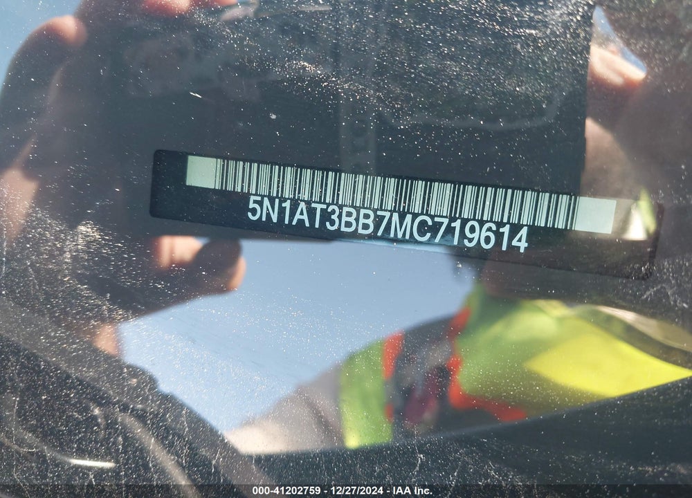 2021 NISSAN ROGUE VIN: 5N1AT3BB7MC719614
