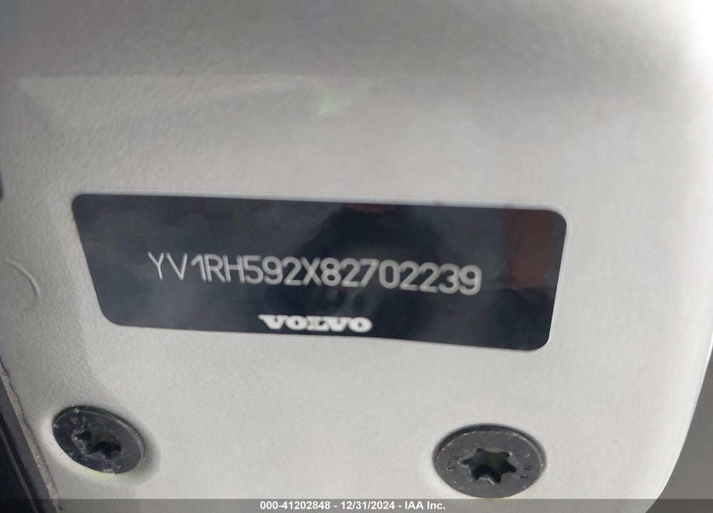 2008 VOLVO S60 2.5T VIN: YV1RH592X82702239