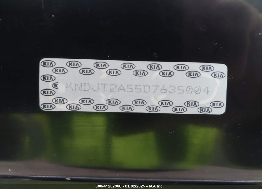 2013 KIA SOUL VIN: KNDJT2A55D7635004