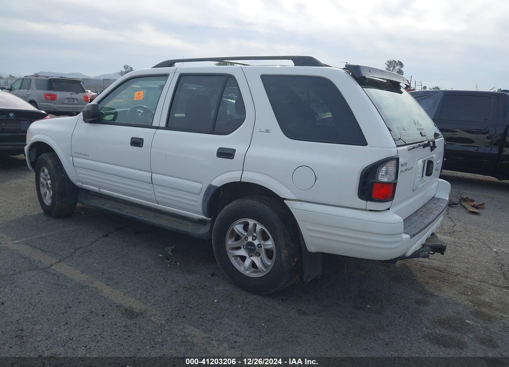 2002 ISUZU RODEO LS 3.2L V6/LSE 3.2L V6/S 3.2L V6 VIN: 4S2CK58W324317090