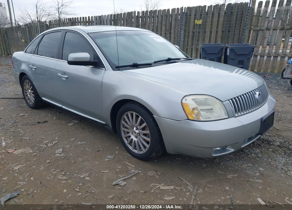 2007 MERCURY MONTEGO PREMIER VIN: 1MEHM42107G600974