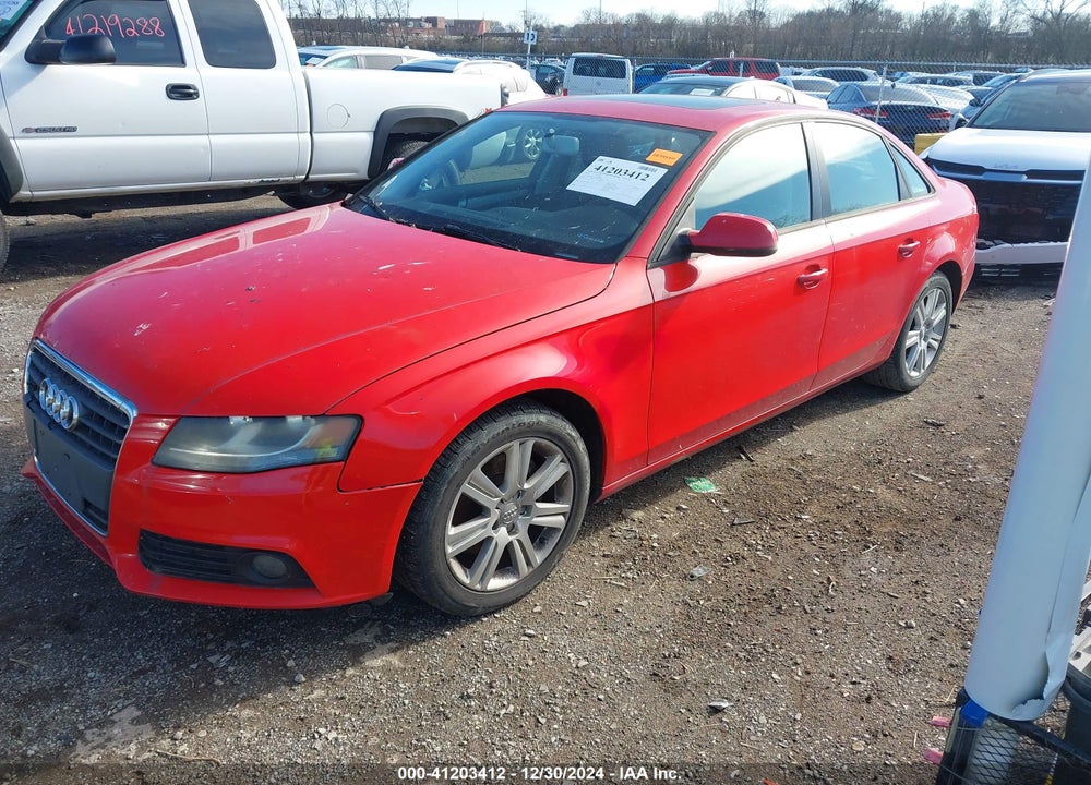 2010 AUDI A4 2.0T PREMIUM VIN: WAUAFAFL0AN059092