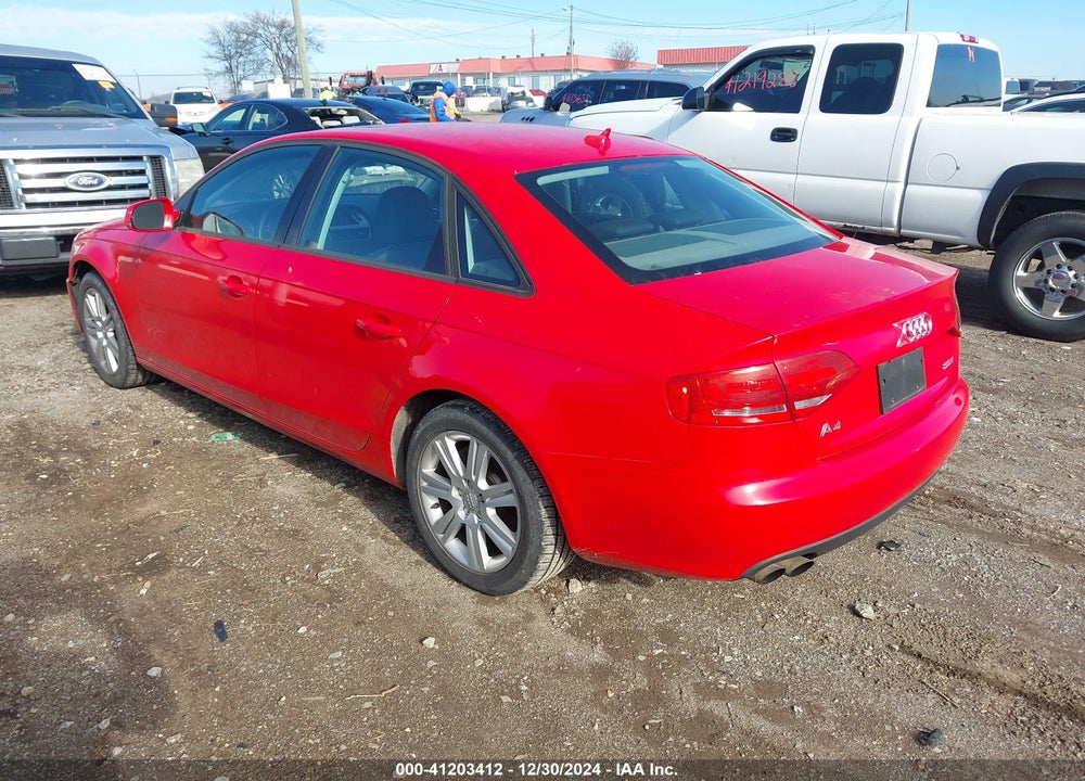 2010 AUDI A4 2.0T PREMIUM VIN: WAUAFAFL0AN059092