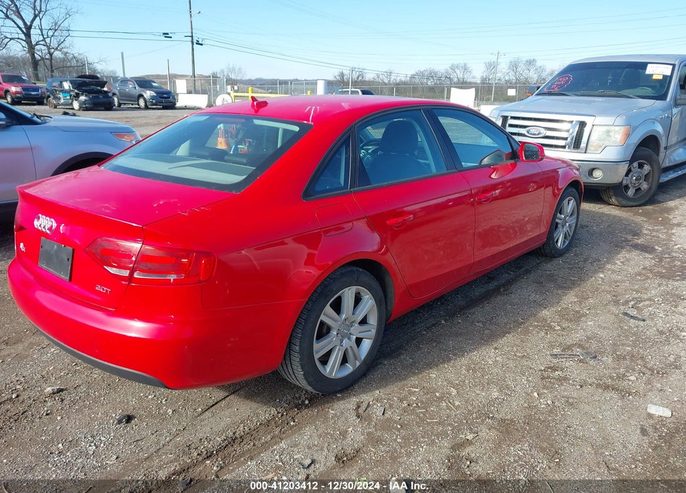 2010 AUDI A4 2.0T PREMIUM VIN: WAUAFAFL0AN059092