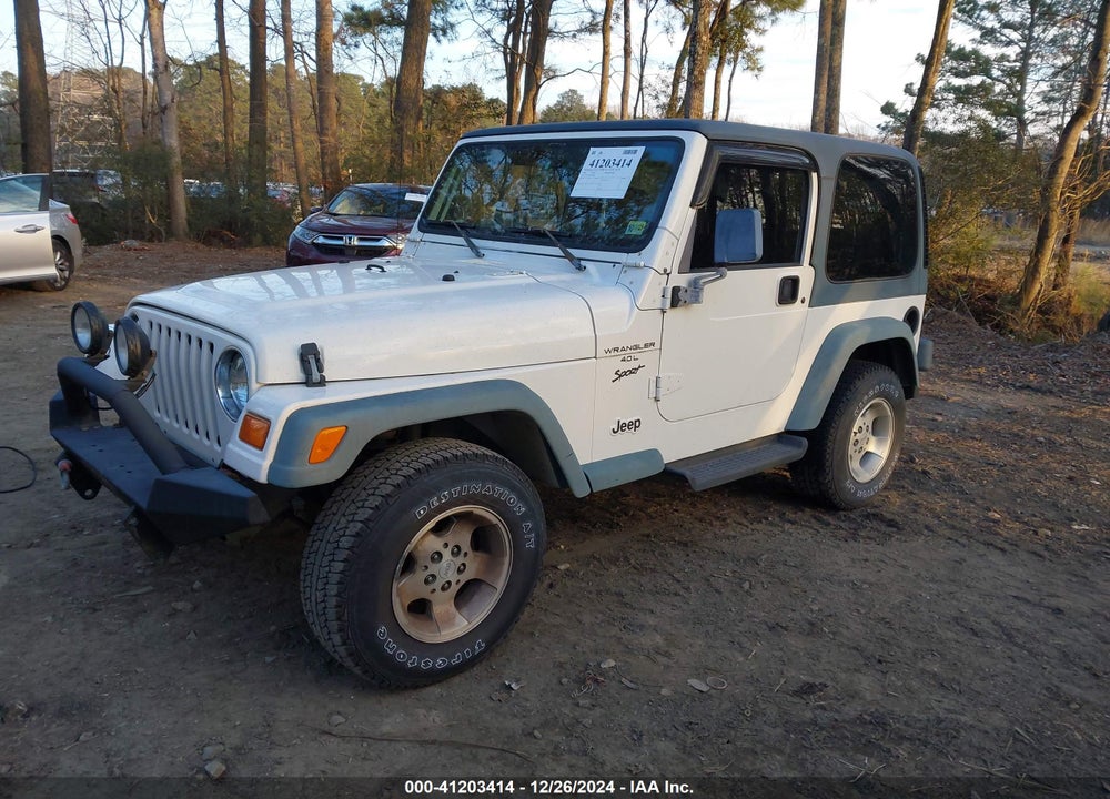1999 JEEP WRANGLER SPORT VIN: 1J4FY19S4XP459685