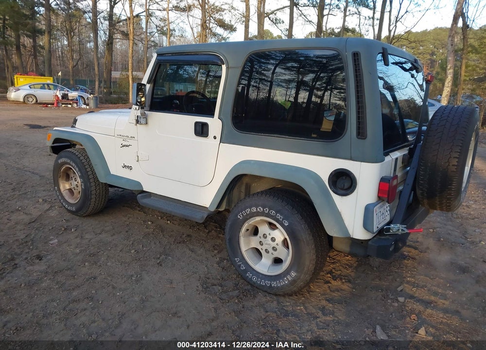 1999 JEEP WRANGLER SPORT VIN: 1J4FY19S4XP459685