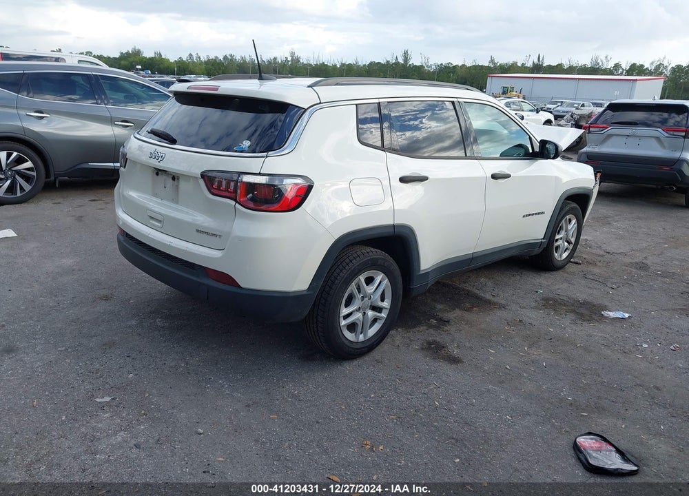 2019 JEEP COMPASS SPORT FWD VIN: 3C4NJCAB2KT614137