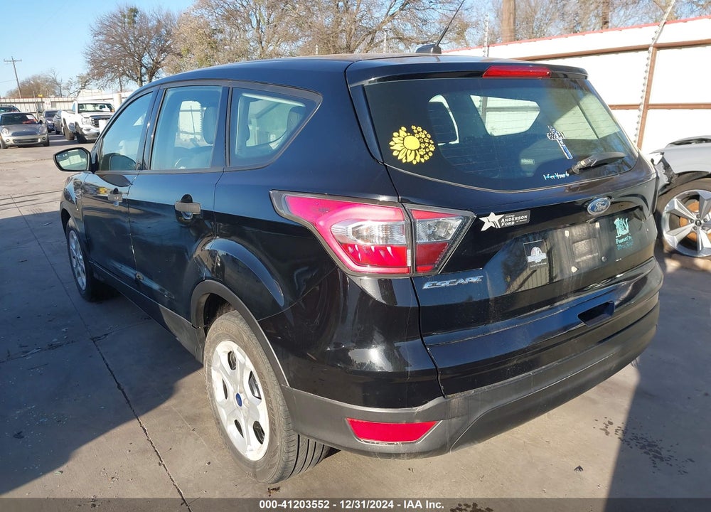 2017 FORD ESCAPE S VIN: 1FMCU0F78HUA93355