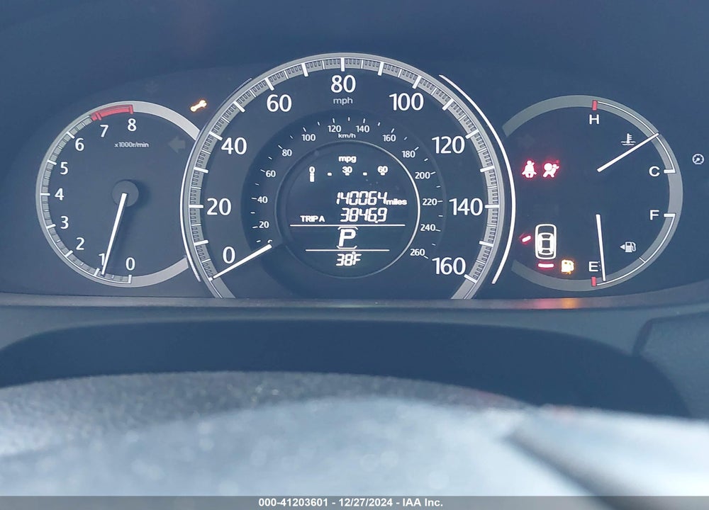 2013 HONDA ACCORD EX-L V-6 VIN: 1HGCR3F81DA039005