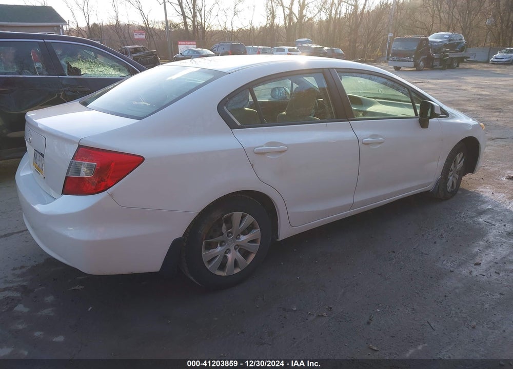 2012 HONDA CIVIC SDN VIN: 2HGFB2F58CH307324