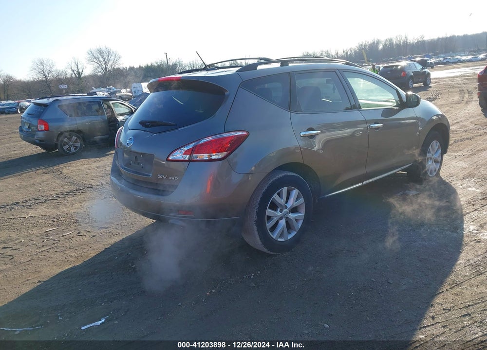 2012 NISSAN MURANO SV VIN: JN8AZ1MW8CW228865