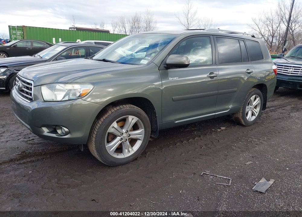 2008 TOYOTA HIGHLANDER SPORT VIN: JTEES43A782048666
