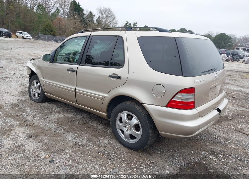 2003 MERCEDES-BENZ ML 320 VIN: 4JGAB54E43A383811