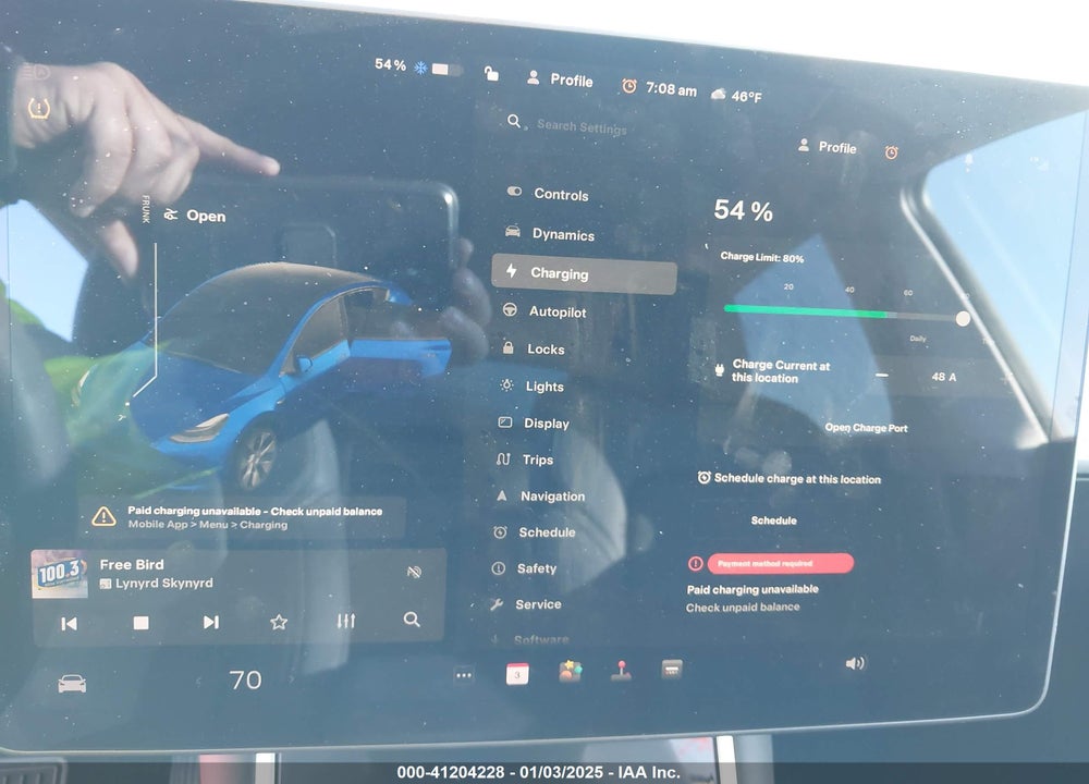 2021 TESLA MODEL Y LONG RANGE DUAL MOTOR ALL-WHEEL DRIVE VIN: 5YJYGDEE3MF105360