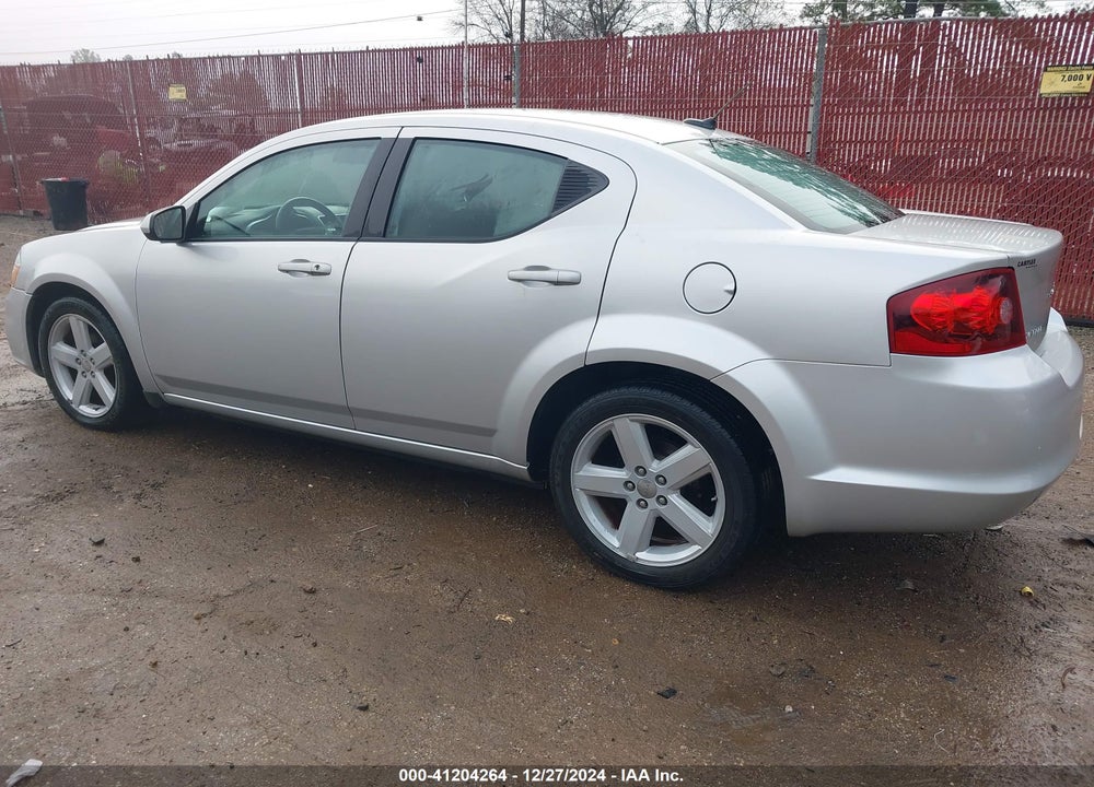 2011 DODGE AVENGER MAINSTREET VIN: 1B3BD1FB5BN554315