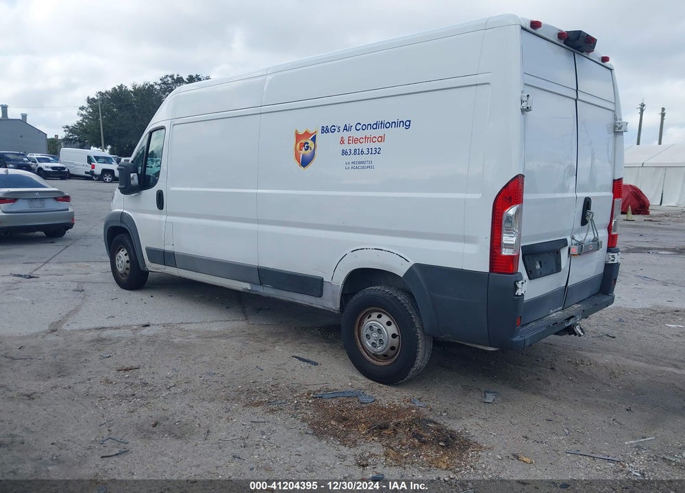 2017 RAM PROMASTER 3500 HIGH ROOF 159 WB VIN: 3C6URVHG6HE545720