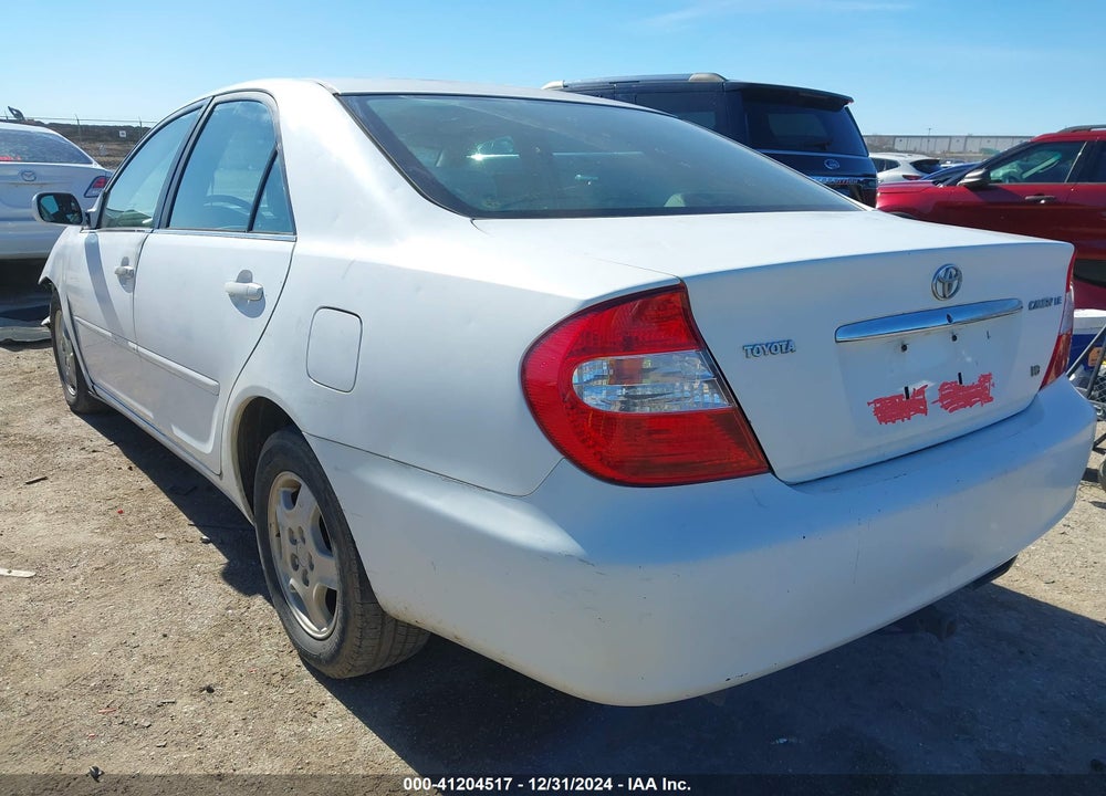 2002 TOYOTA CAMRY LE V6 VIN: 4T1BF32K62U030599