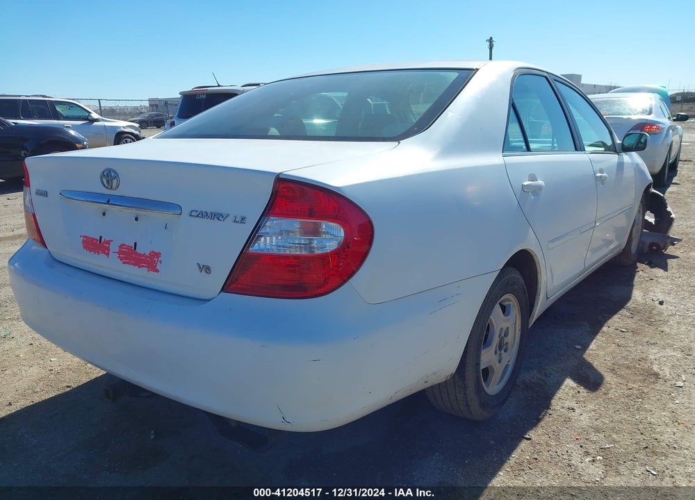 2002 TOYOTA CAMRY LE V6 VIN: 4T1BF32K62U030599