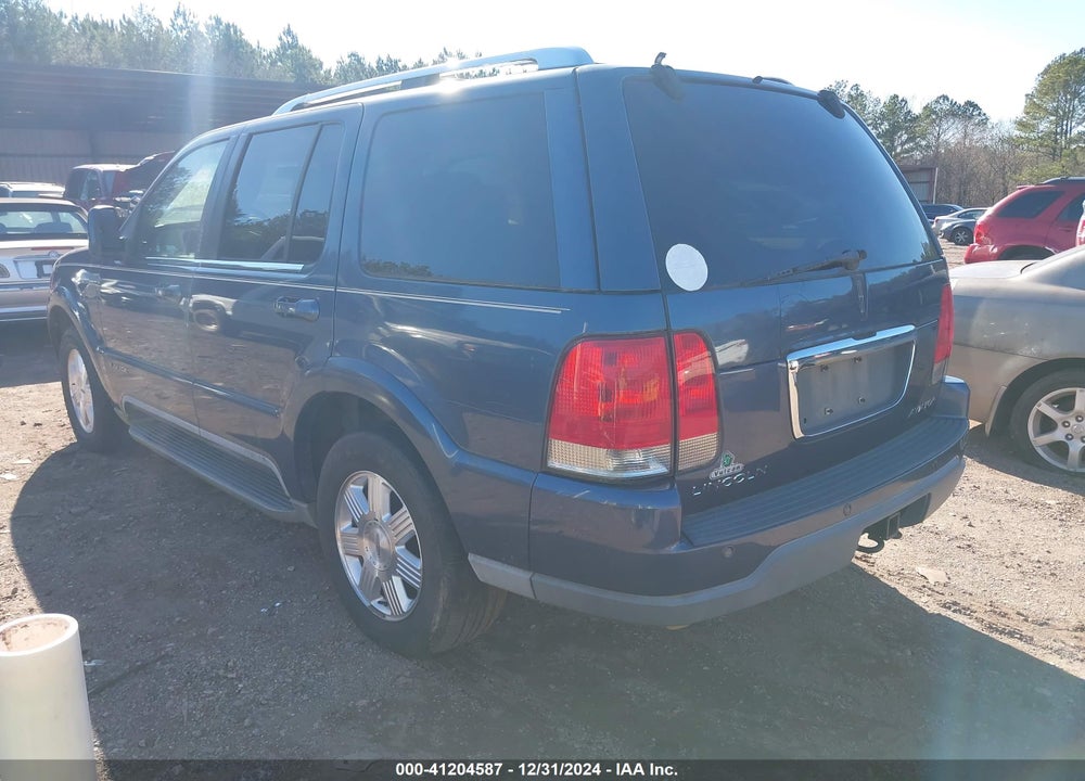 2003 LINCOLN AVIATOR VIN: 5LMEU68H73ZJ20295