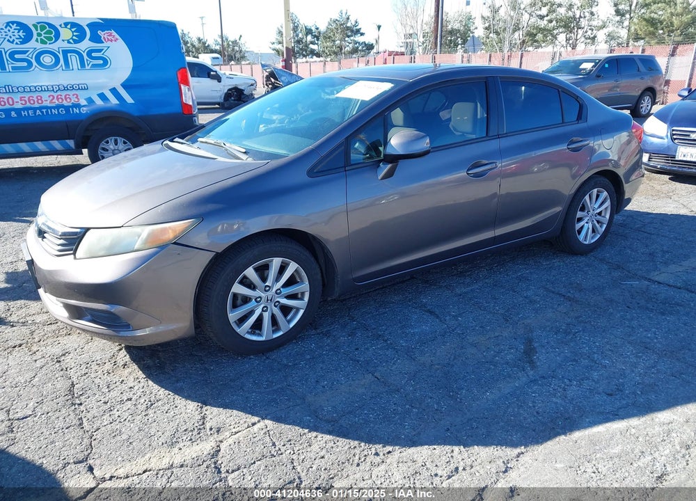 2012 HONDA CIVIC EX VIN: 19XFB2F8XCE307085