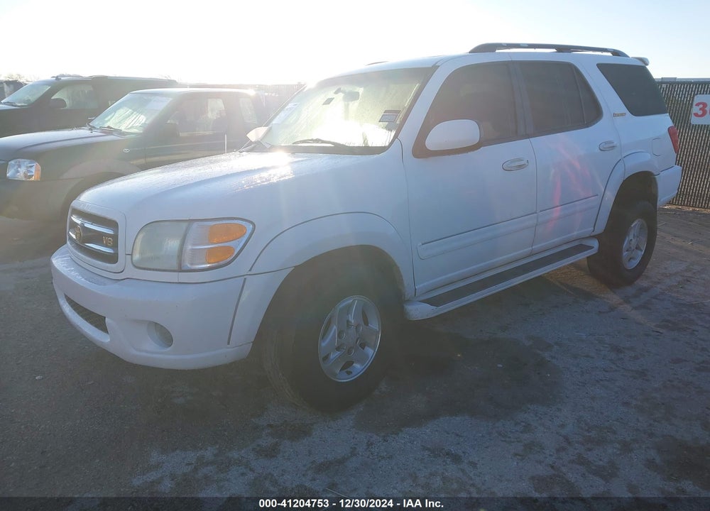 2002 TOYOTA SEQUOIA LIMITED V8 VIN: 5TDBT48A62S075581