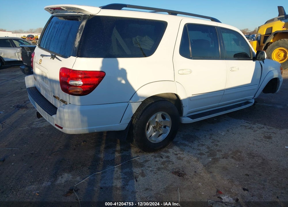 2002 TOYOTA SEQUOIA LIMITED V8 VIN: 5TDBT48A62S075581
