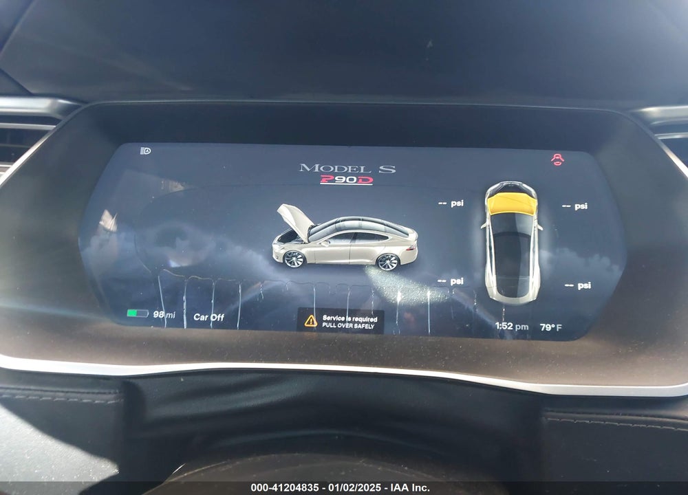 2015 TESLA MODEL S VIN: 5YJSA1E49FF102740