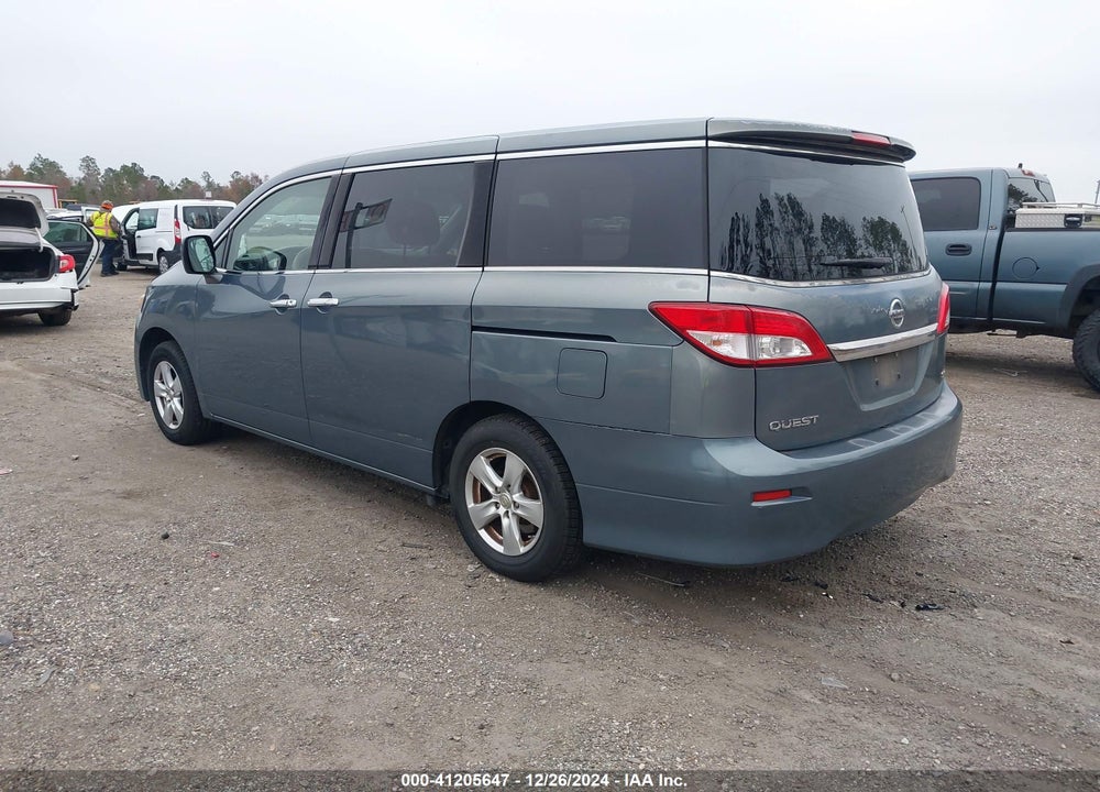 2011 NISSAN QUEST SV VIN: JN8AE2KP3B9000833