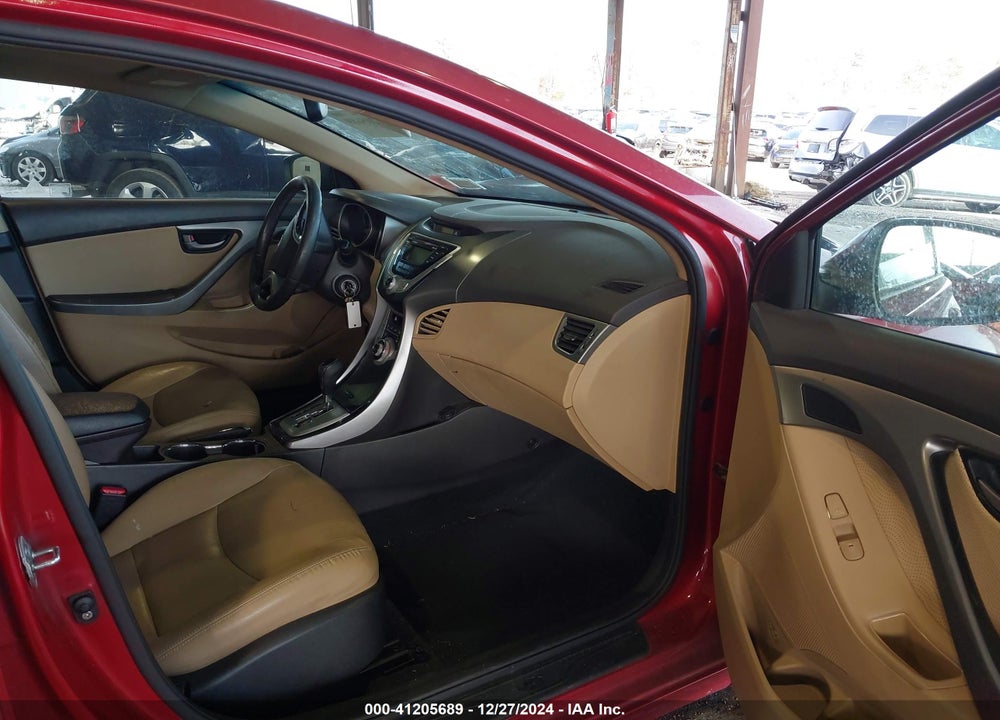 2012 HYUNDAI ELANTRA LIMITED PZEV VIN: KMHDH4AE8CU304150