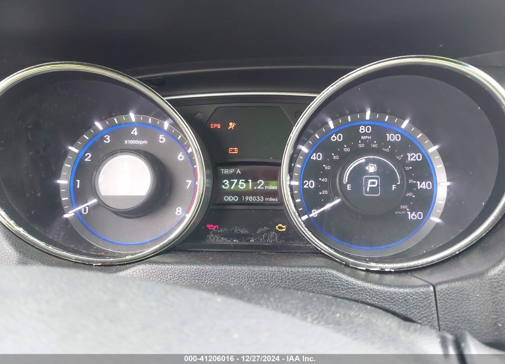 2012 HYUNDAI SONATA GLS VIN: 5NPEB4AC9CH457445