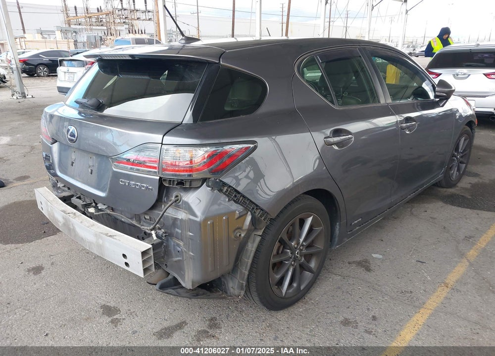 2013 LEXUS CT 200H VIN: JTHKD5BH8D2172072